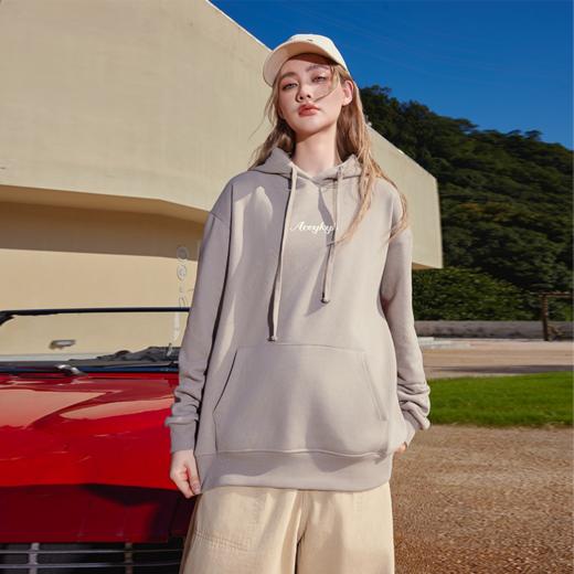 YKYB情侣连帽卫衣秋季新款百搭简约宽松帽衫上衣 商品图3