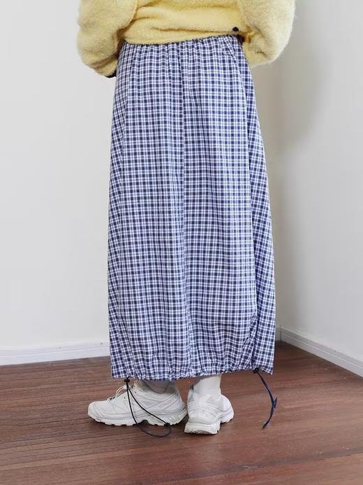 Mood Like Me/MQZ2406/全棉格纹可调节抽绳半身裙 商品图2