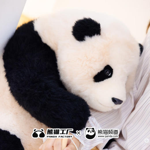 熊猫工厂 仿真熊猫玩偶 6月龄 福宝 仿真大熊猫玩偶送女友七夕情人节礼物毛绒玩具 商品图1