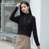 半高领打底衫女士高级简约质感上衣可外穿打底SZ2698 商品缩略图0