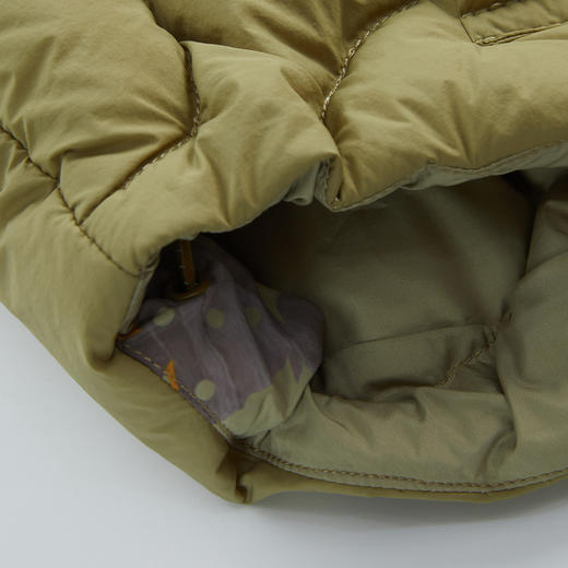 谜底两面穿短款羽绒服2024秋款复古原创印花鸭绒面包服243MY1079 商品图3