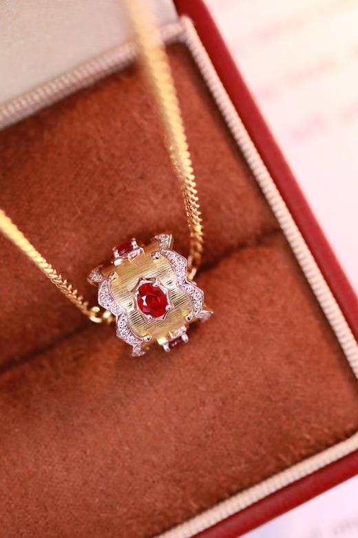 0.93ct 红宝石项链 商品图3