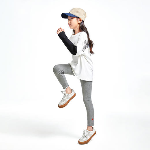 女童全腰针织打底裤秋季新款安奈儿童装EG436515 商品图3