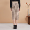 EITIE爱特爱气质优雅通勤百搭时尚高腰包臀a字针织半身裙24春新款A2401303 商品缩略图9