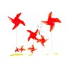 【红色五角星国旗风车】儿童手工 户外幼儿园景区国庆装饰 景区悬挂摆件 商品缩略图3