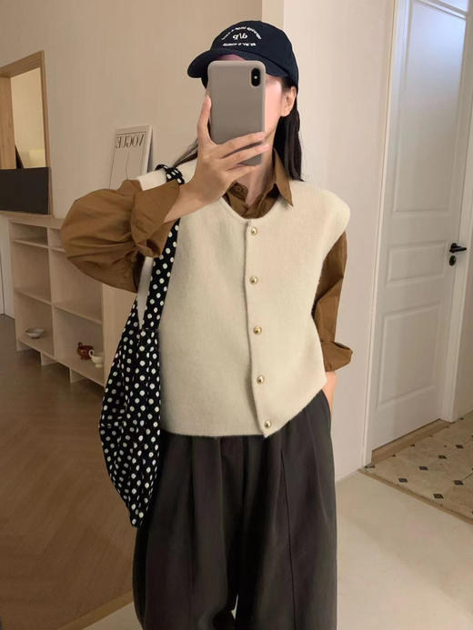 五色高品质金扣马甲 商品图4