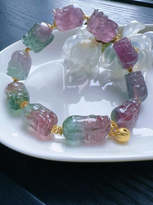 33.52g 雕刻碧玺手链 商品图0