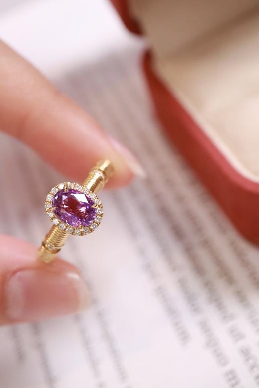 1.08ct 蓝宝石戒指 商品图2