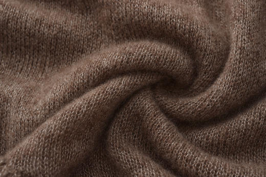 Ruohan  棕色collage羊绒连衣裙 商品图3