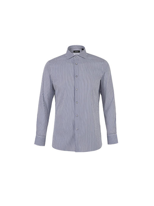 callisto蓝色意大利面料长袖衬衫 商品图0