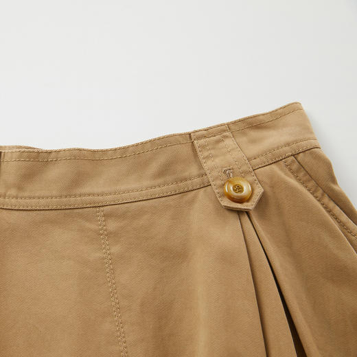 谜底宽松半身裙2024秋季新品通勤风百搭高腰A字裙长半裙243MB0982 商品图3