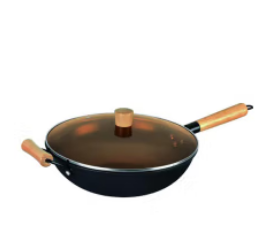 康巴赫（13582）炒锅铁锅深层氮化防锈精铁炒锅电磁炉煤气灶通用KGS-C32A 康巴赫中华老铁锅CZH34A1带锅耳