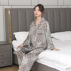 6A级真丝睡衣百分百桑蚕丝睡衣女士真丝家居服两件套装经典高级感