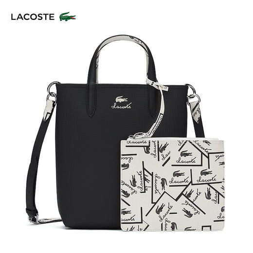 Lacoste法国鳄鱼女士新款时尚正反两用单肩斜挎包NF4791AS 商品图0