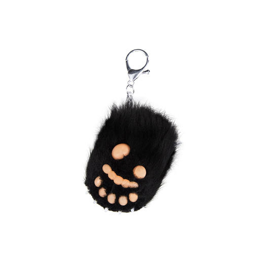 熊猫工厂 爪子超火逼真仿真网红熊猫崽儿童礼物可爱钥匙扣宝宝挂件 黑色前爪 长10*宽8 商品图0