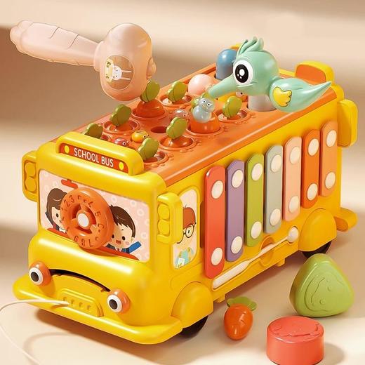 宝宝公交巴士车音乐玩具车多功能 商品图0