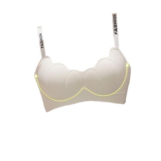 第三代“小聚蛋”安艾儿薄款花瓣杯聚拢内衣 反重力立体圆球杯自然有型 柔软仿钢圈无感提拉 不空杯 锦纶+氨纶透气不闷轻盈不厚重时尚字母简单无痕一体式 商品图4