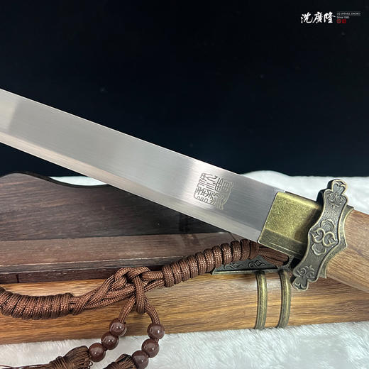 素花唐剑 诸刃唐刀 硬刀剑一体刀剑传统唐剑 龙泉沈广隆宝剑 未开刃 商品图8