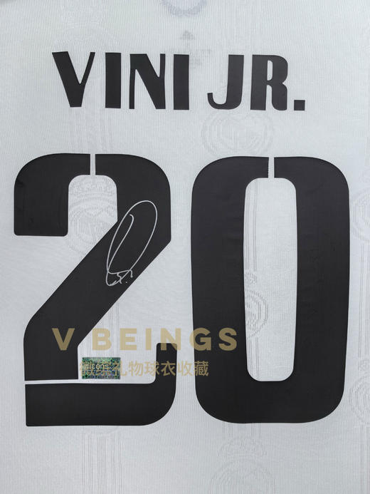 收藏系列 维尼修斯 皇马队20号 22-23款 亲笔签名球衣 商品图2