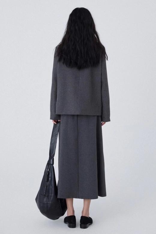 LNNNS 深灰色翻领西装外套半裙套装 13573 商品图1