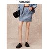 VIMAGE纬漫纪秋季新款高腰显瘦时尚复古印花短裙半身裙V2206815 商品缩略图3