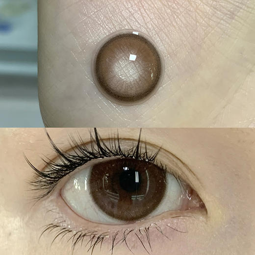 SUGARPLUM 奶油小气泡 半年抛 两片 14.5mm 参考着色 13.6mm 基弧 8.6 含水 38% 韩国进口 商品图1