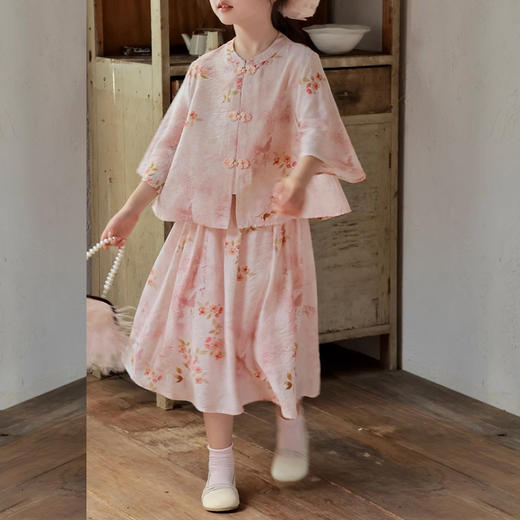 裁缝学苑TQ120女童套装上衣半裙夏季新中式国风两件套装纸样儿童版型 商品图5