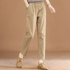 松紧腰哈伦宽松长裤，百搭卡其色休闲裤GYM-PT1861 商品缩略图0