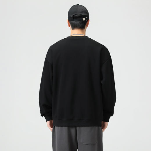 【新款DQ】大依优型大码圆领卫衣男宽松休闲上衣胖子加肥加大男士潮流 商品图2