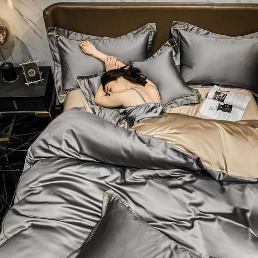 钱皇 长绒棉贡缎四件套 | 活性印染 久洗不易褪色 吸湿透气 柔软亲肤 如丝如缎 品质奢华 五星级体验 商品图3