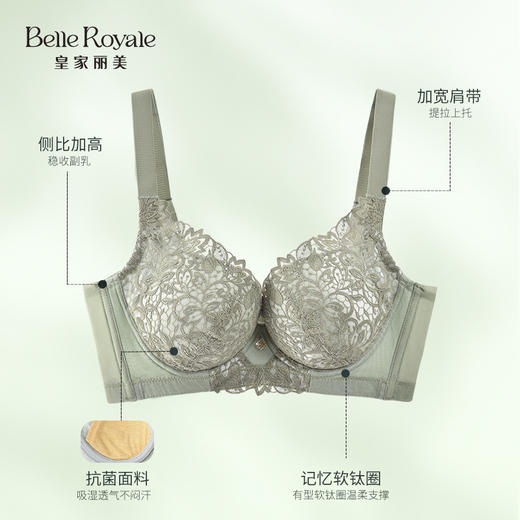 皇家丽美新款文胸小胸显大聚拢收副乳记忆软圈WJ235-3 商品图1