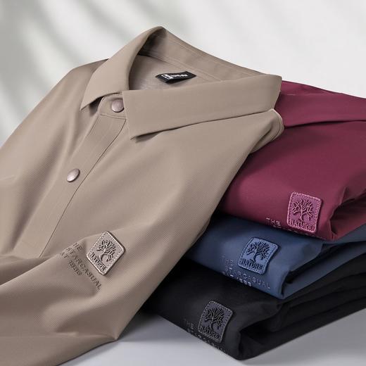 【新款DK】大依优型大码长袖Polo衫翻领男士加肥加大休闲大码男装宽松长袖体恤上衣 商品图2