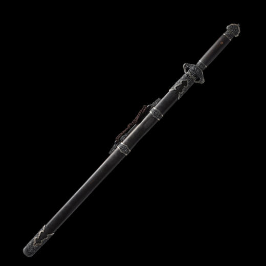 铁装锉银清龙泉剑 龙泉沈广隆宝剑 龙泉沈广隆刀剑 手工剑仿古剑传统收藏剑 未开刃 商品图7