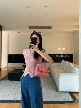 Read Nameless /法国进口粉色bling 小香马甲+巴黎蓝牛仔裤