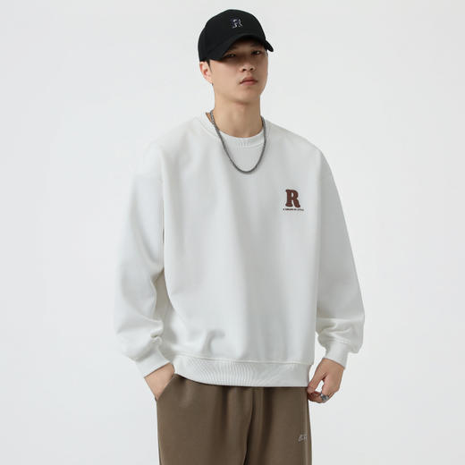 【新款DQ】大依优型大码圆领卫衣男宽松休闲上衣胖子加肥加大男士潮流 商品图7