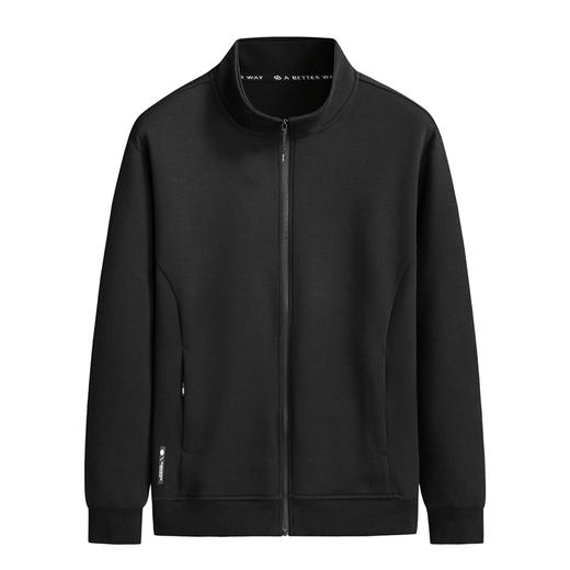 【新款DK】大依优型大码男装立领夹克加肥加大休闲夹克胖子宽松弹力运动外套上衣 商品图5