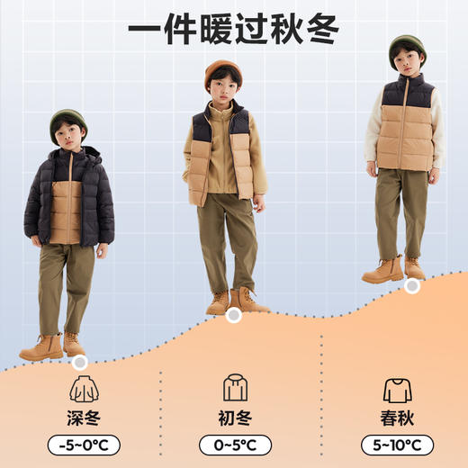 森马儿童童装马甲年新款男童时尚立领羽绒服冬季女童保暖外套 商品图2