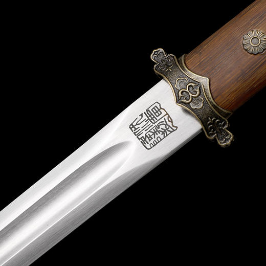 素花唐剑 诸刃唐刀 硬刀剑一体刀剑传统唐剑 龙泉沈广隆宝剑 未开刃 商品图2