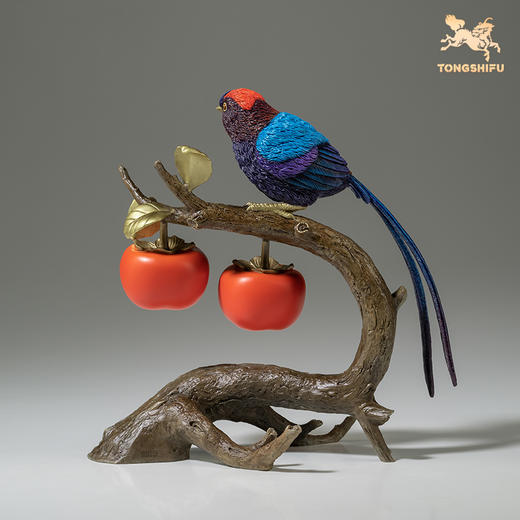 铜师傅 铜摆件《吾家有喜事》家居饰品桌面客厅电视柜装饰品摆件 商品图0