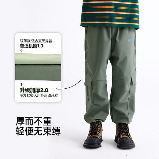 【咕噜日记】【耐磨软壳工装】儿童立体口袋印花工装裤 PQK2403 商品图5