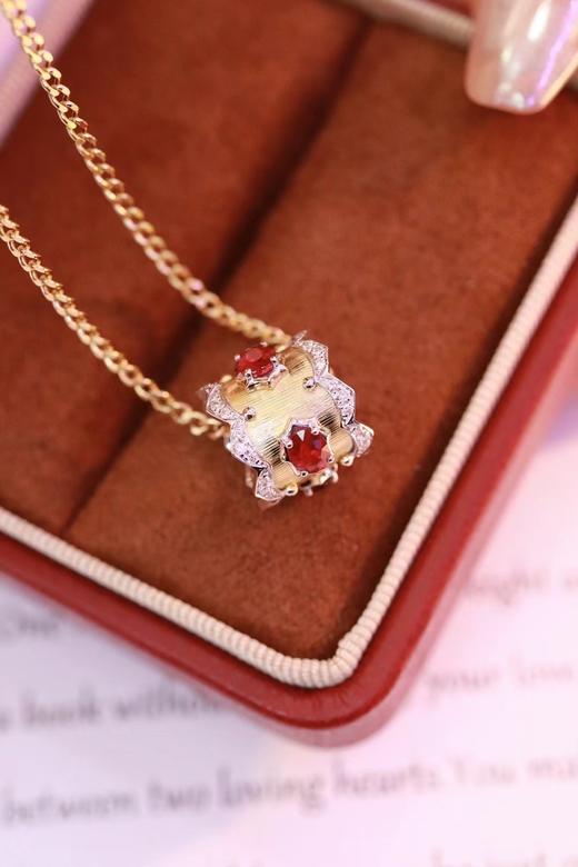 0.93ct 红宝石项链 商品图4