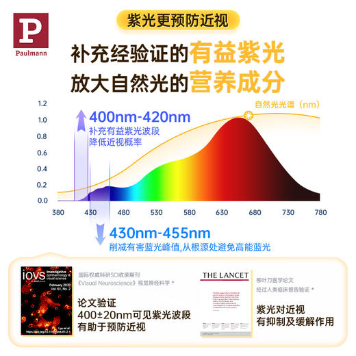 Paulmann德国柏曼Heß全光谱书房护眼阅读壁灯儿童学习壁挂式大路灯具 商品图2