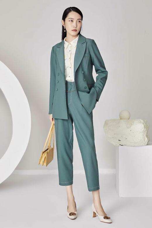 ESTELLICA 孔雀蓝气质西装九分裤套装 13608【不含链条】 商品图2