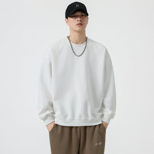 【新款DQ】大依优型大码圆领卫衣男宽松休闲上衣胖子加肥加大男士潮流 商品图5