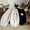 儿童秋季长袖POLO衫棉质插肩拼色公仔小狗卫衣+立体公仔男女童束口卫裤灯芯绒裤子聚 商品缩略图5