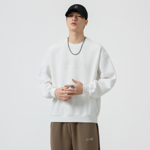 【Q】【新款DQ】大依优型大码圆领卫衣男宽松休闲上衣胖子加肥加大男士潮流 商品图3