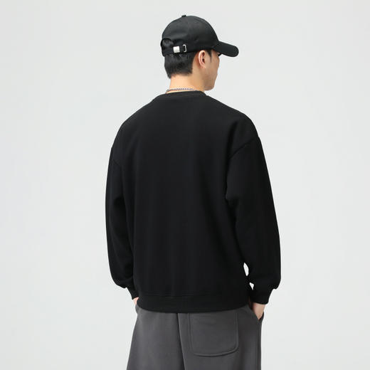 【Q】【新款DQ】大依优型大码圆领卫衣男宽松休闲上衣胖子加肥加大男士潮流 商品图2