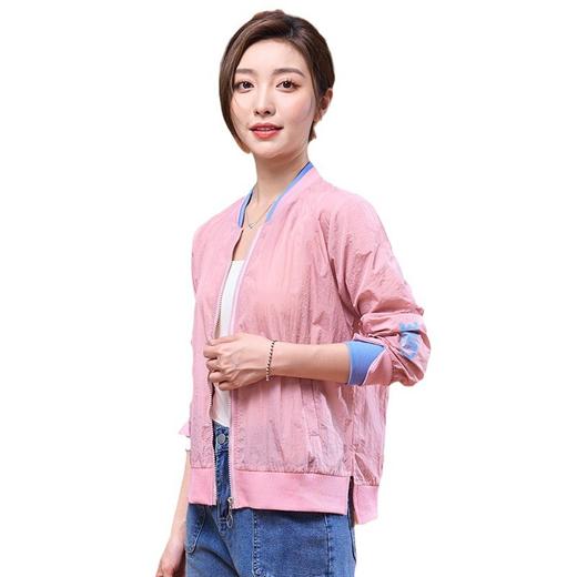 时尚休闲立领字母印花，拼色防风防晒衣宽松百搭外套GYM-D1139 商品图4