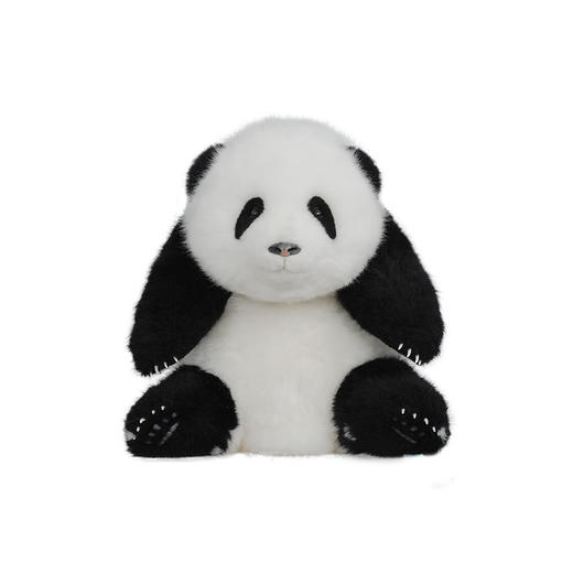熊猫工厂 仿真熊猫玩偶 5月龄 和花 花花公仔仿真熊猫玩偶送女友情人节礼物可爱儿童毛绒玩具长35*宽35*高38 商品图0