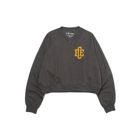 F/CE RE SWEAT EMBROIDERY 复古水洗刺绣女装短外套 运动开衫